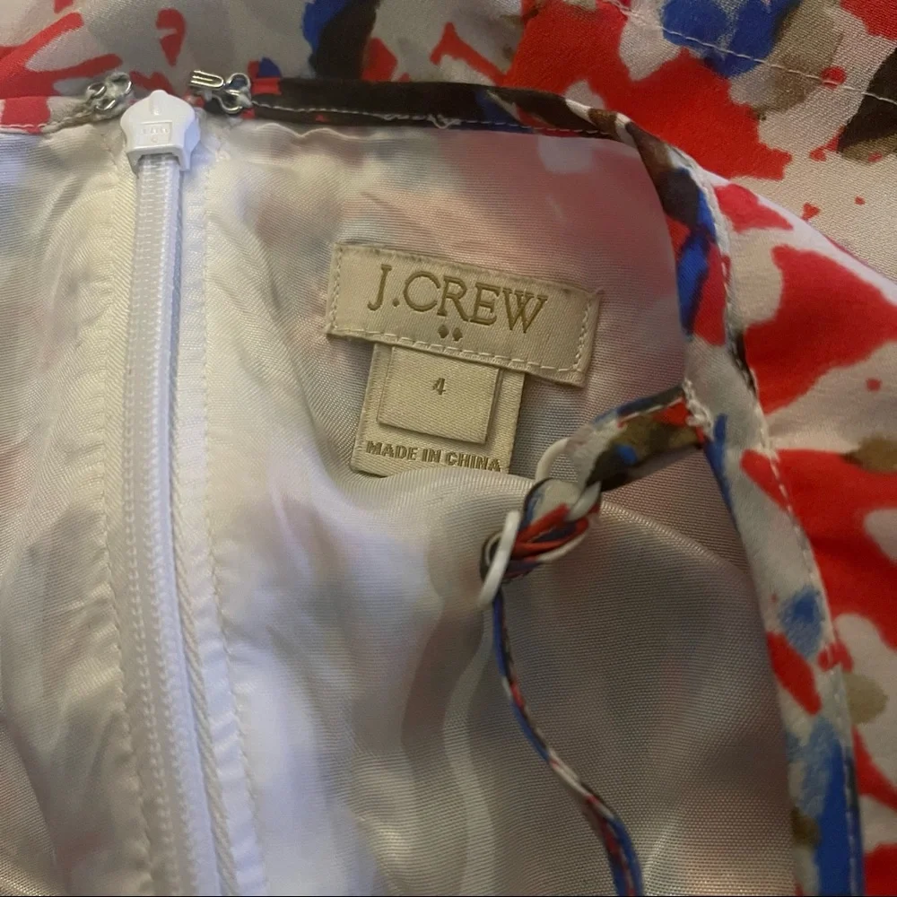 J CREW watercolor patterned dress